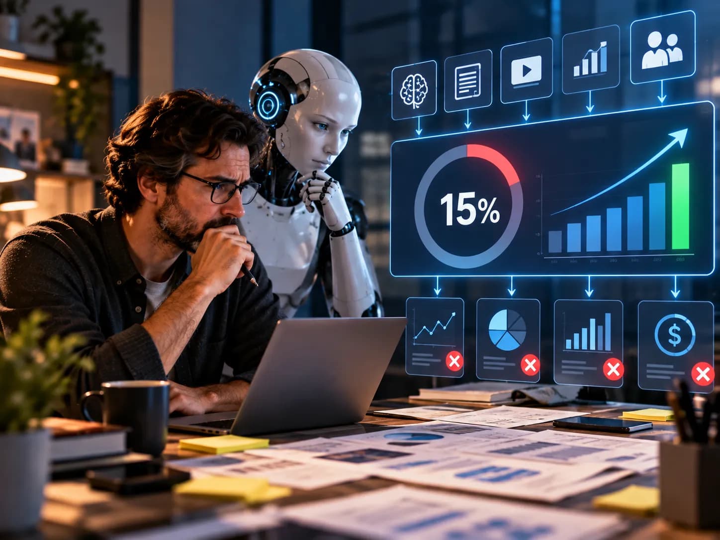 الاستخدام وحده لا يكفي؛ لماذا يستطيع 15% فقط من المسوقين إثبات عائد الاستثمار في الذكاء الاصطناعي؟