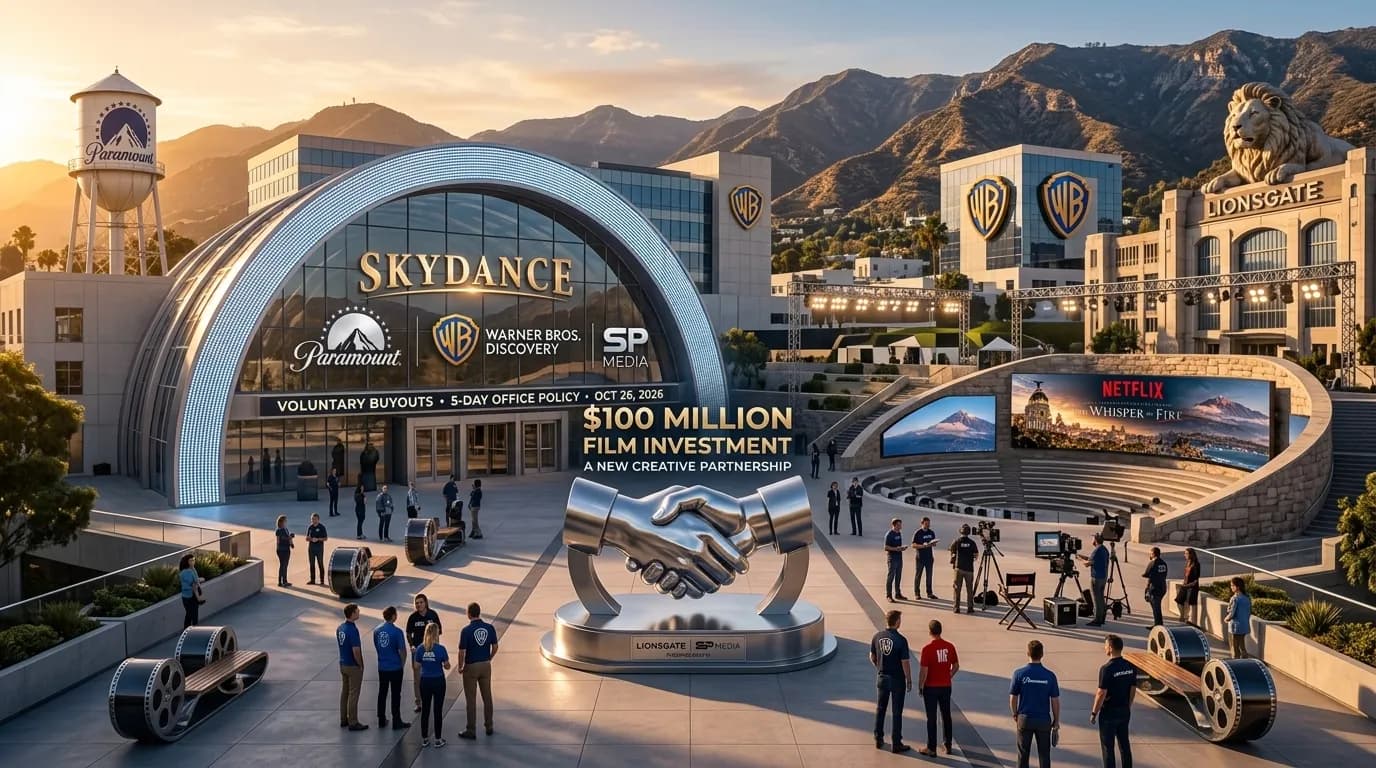 استثمار بـ 100 مليون دولار لـ Lionsgate، وسكايدانس تبدأ خطط خفض التكاليف، وانطلاق تصوير مسلسل The Whisper of Fire في إسبانيا